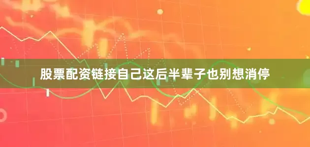 股票配资链接自己这后半辈子也别想消停
