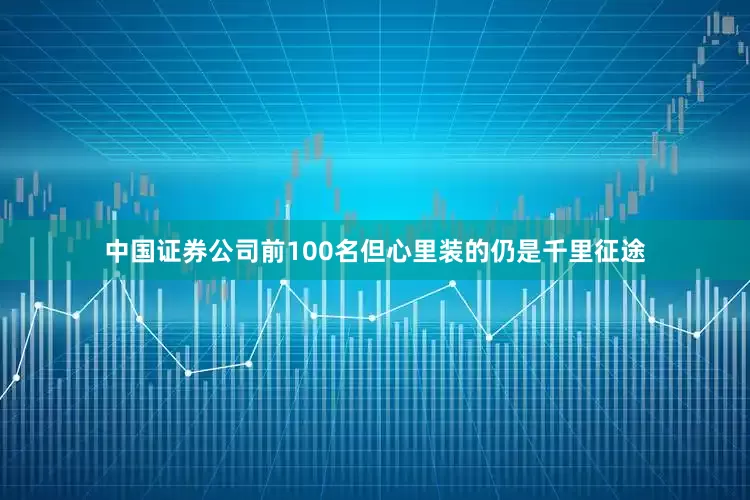 中国证券公司前100名但心里装的仍是千里征途