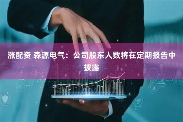 涨配资 森源电气：公司股东人数将在定期报告中披露